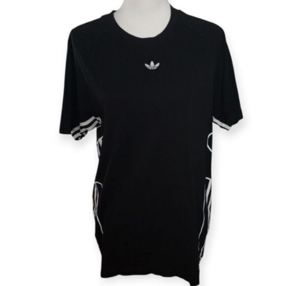 Adidas Originals Flamestrike Black Graphic T-Shirt Sz.S - Picture 2 of 4